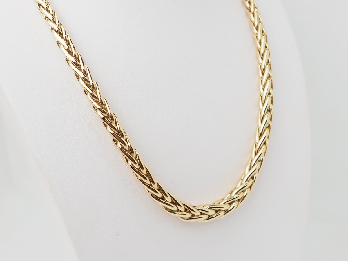 Collier maille palmier en or jaune - Castafiore