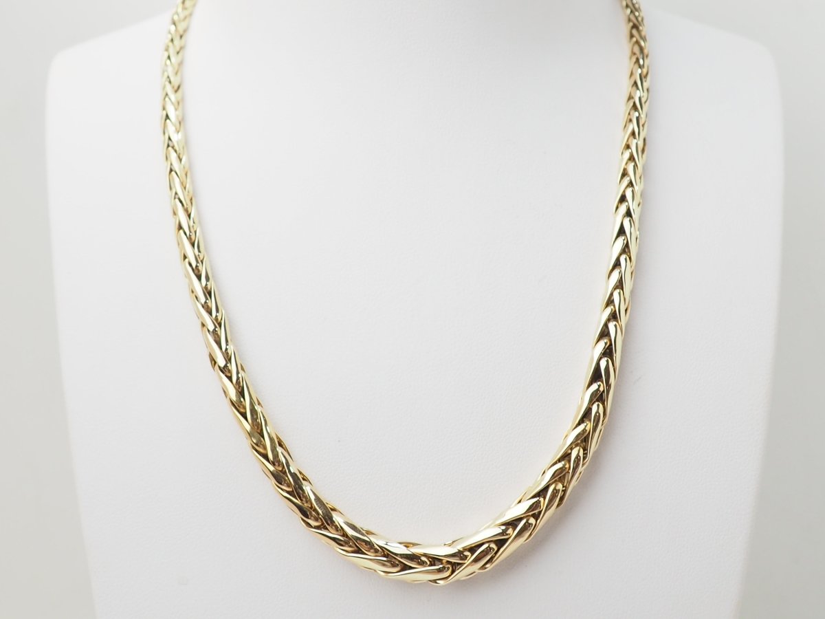 Collier maille palmier en or jaune - Castafiore