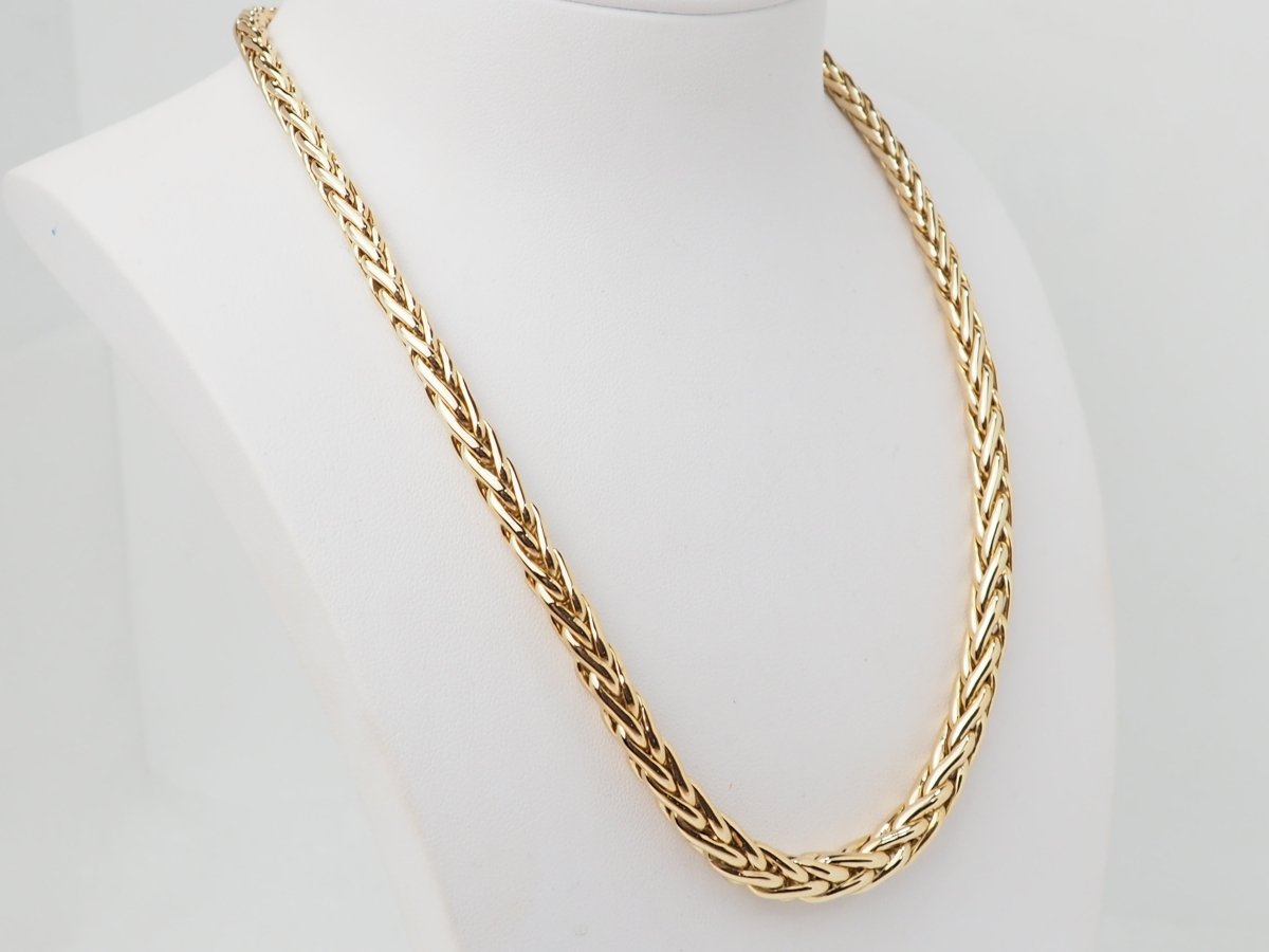 Collier maille palmier en or jaune - Castafiore