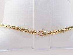 Collier maille palmier en or jaune - Castafiore