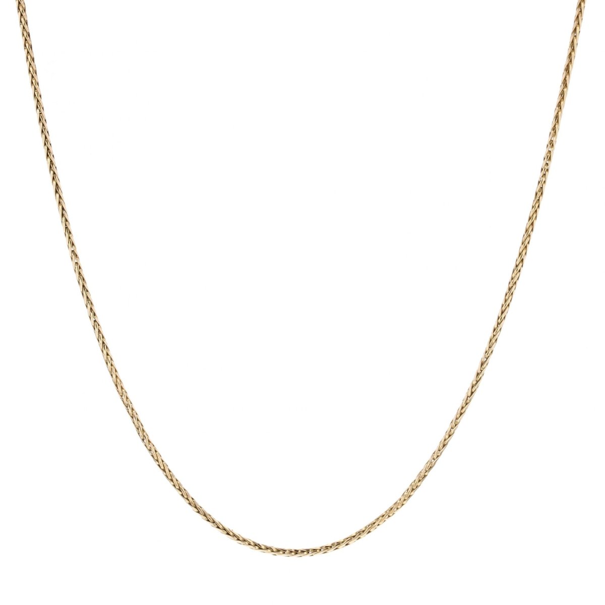 Collier maille palmier en or jaune et blanc - Castafiore