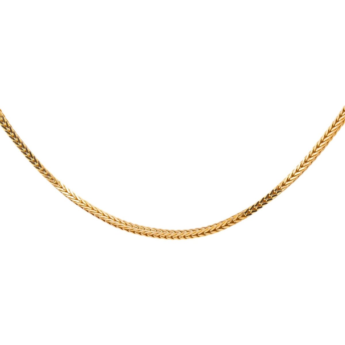 Necklace Palm mesh Yellow gold