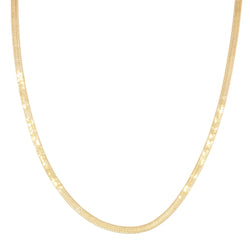 Collier maille plate en or jaune - Castafiore