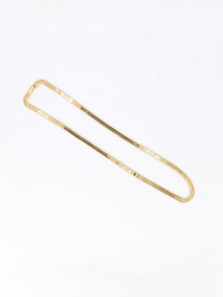 Collier maille plate en or jaune - Castafiore