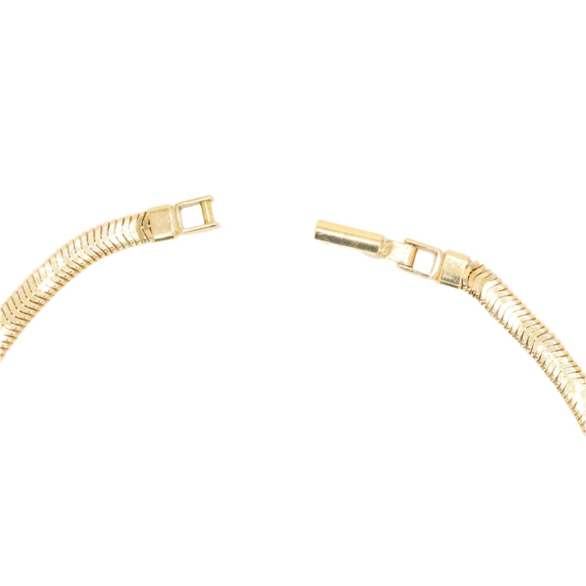 Collier maille plate en or jaune - Castafiore