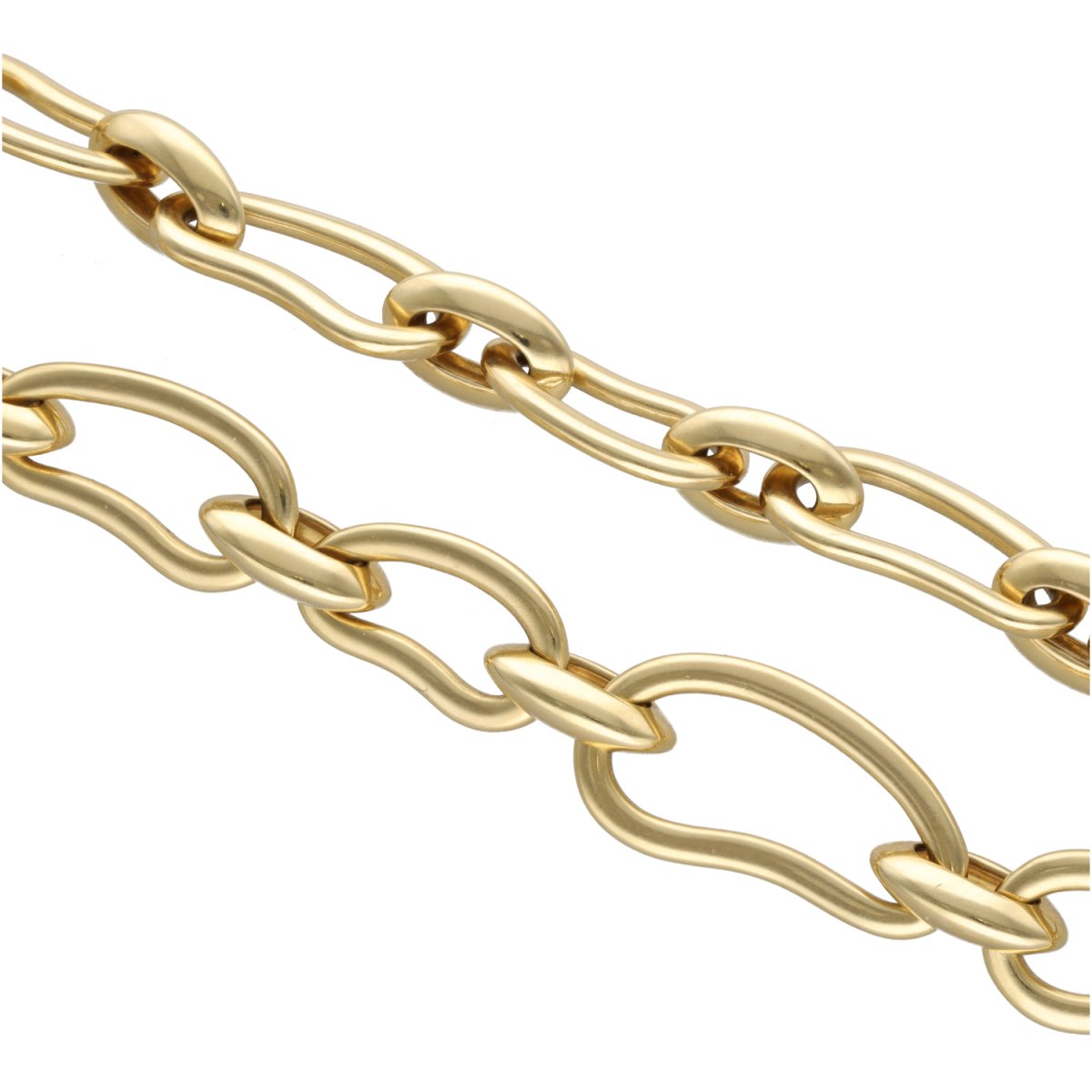 Necklace Pomellato - Paisley model - 18k yellow gold 18k white gold - diamonds 1.30 cts - 52 cm