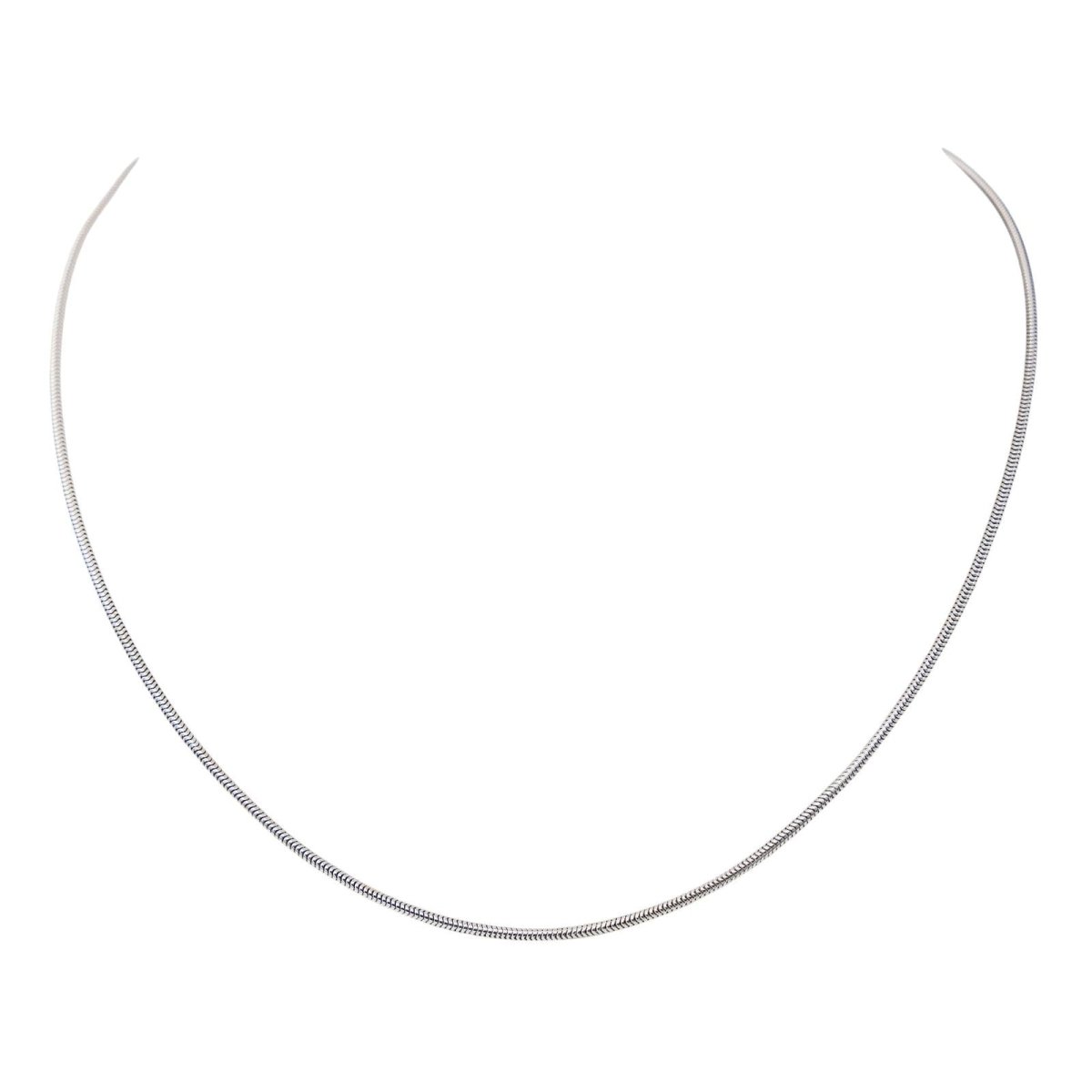 Collier Maille serpentine Or blanc - Castafiore