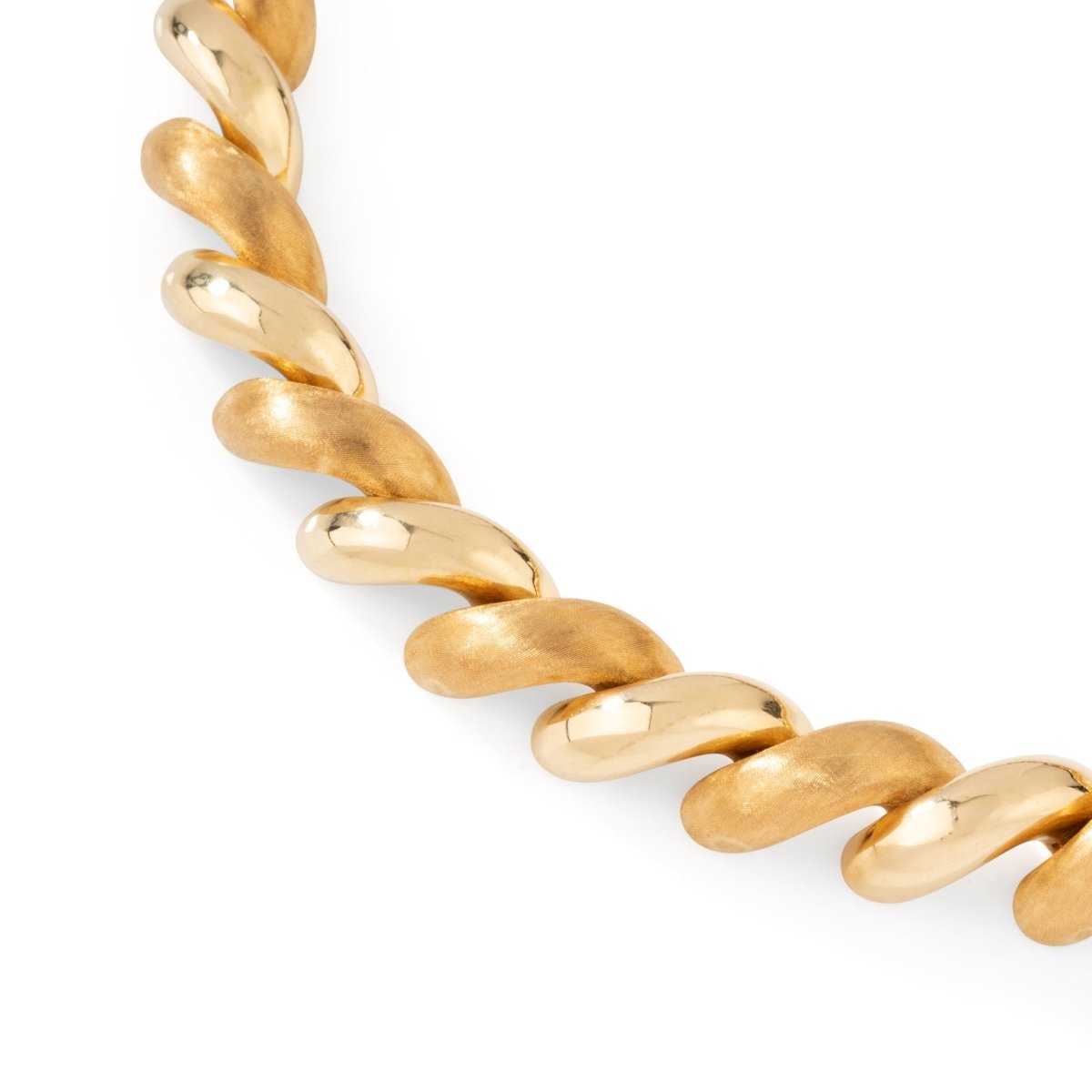 Collier Maille spirale en or jaune - Castafiore