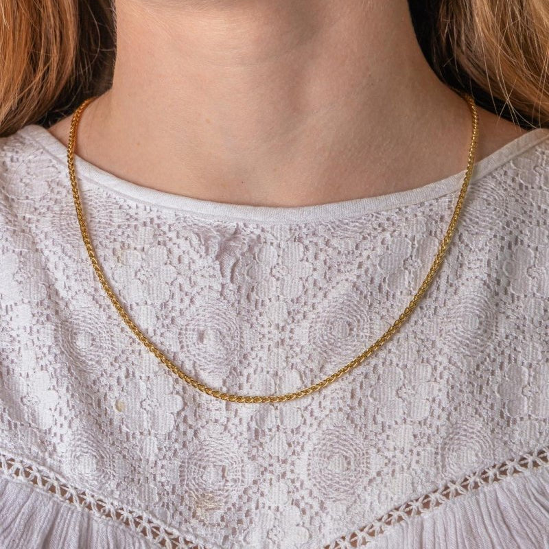 Collier Maille tressée Or jaune - Castafiore
