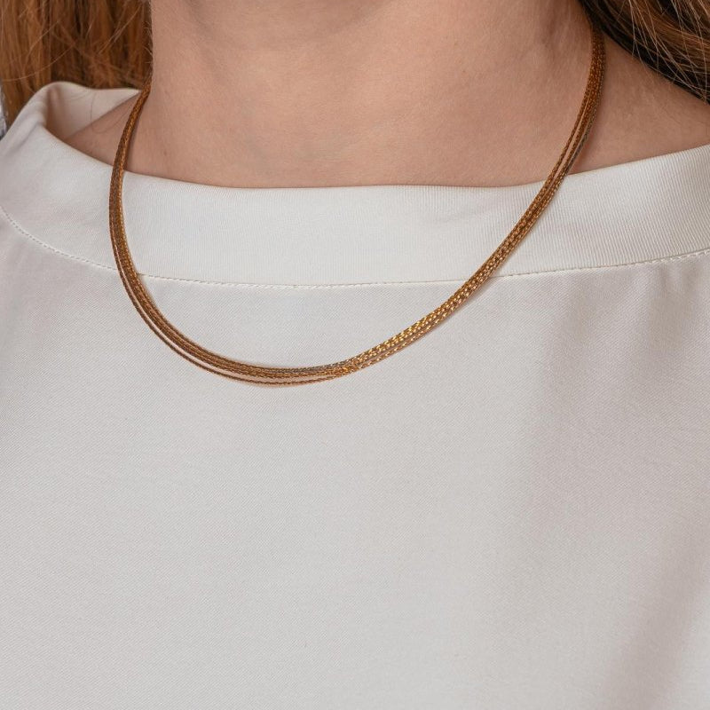 Collier Maille tressée Or jaune - Castafiore