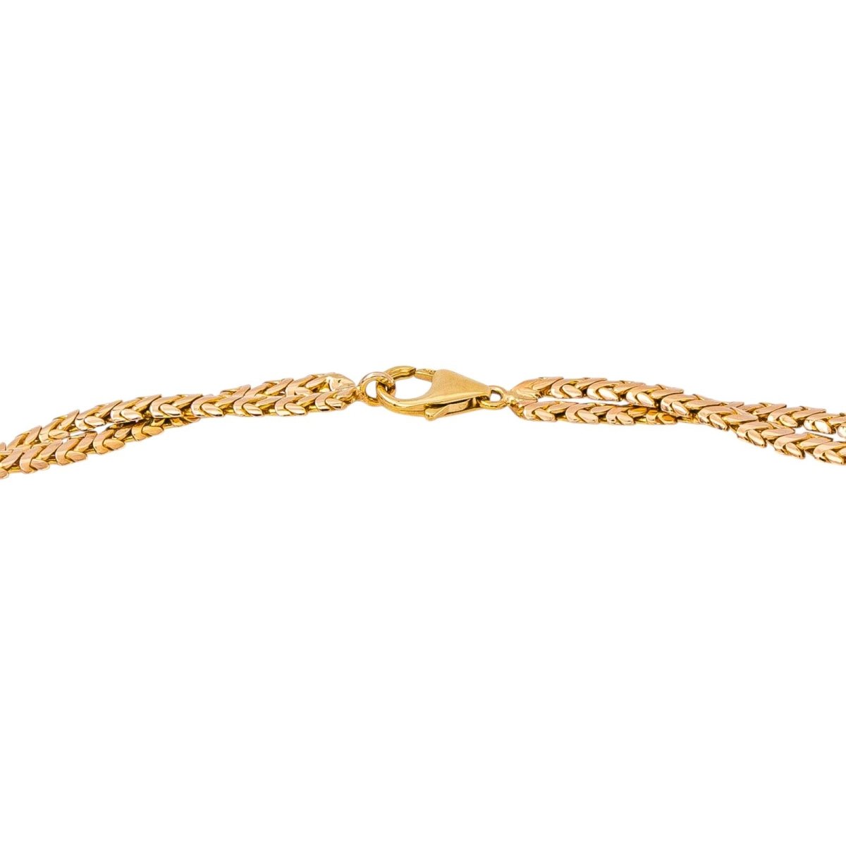 Collier maille tressée Or rose - Castafiore