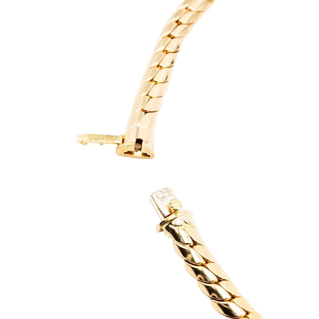 Collier Maille VAN CLEEF & ARPELS en or jaune et diamants - Castafiore