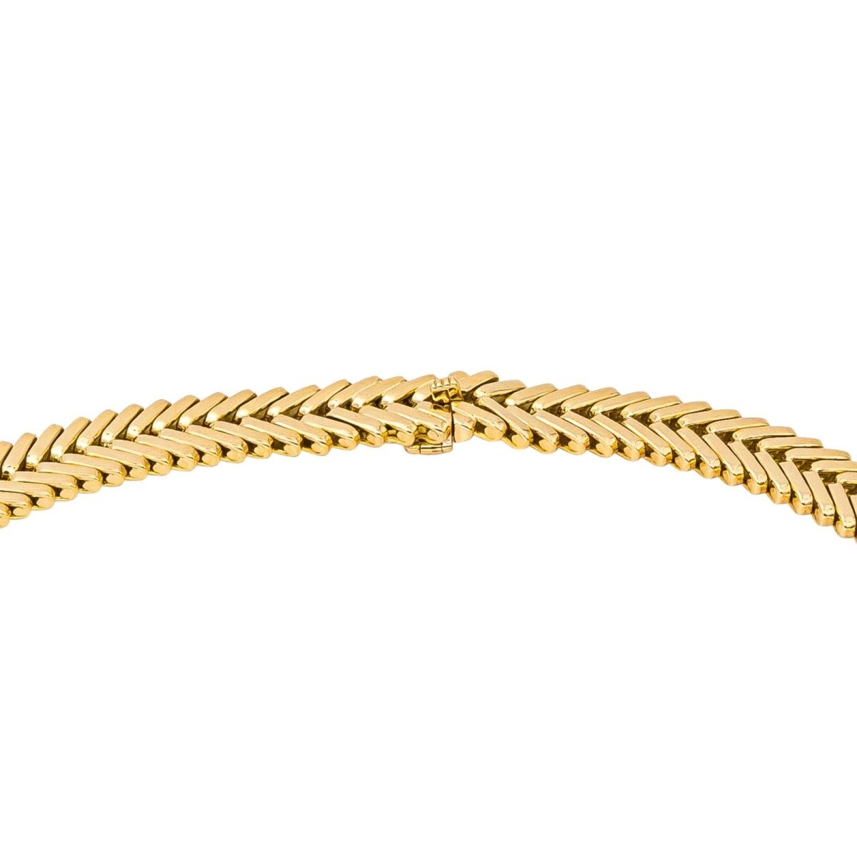 Collier Maille VAN CLEEF & ARPELS. et GEORGES L'ENFANT en or jaune - Castafiore