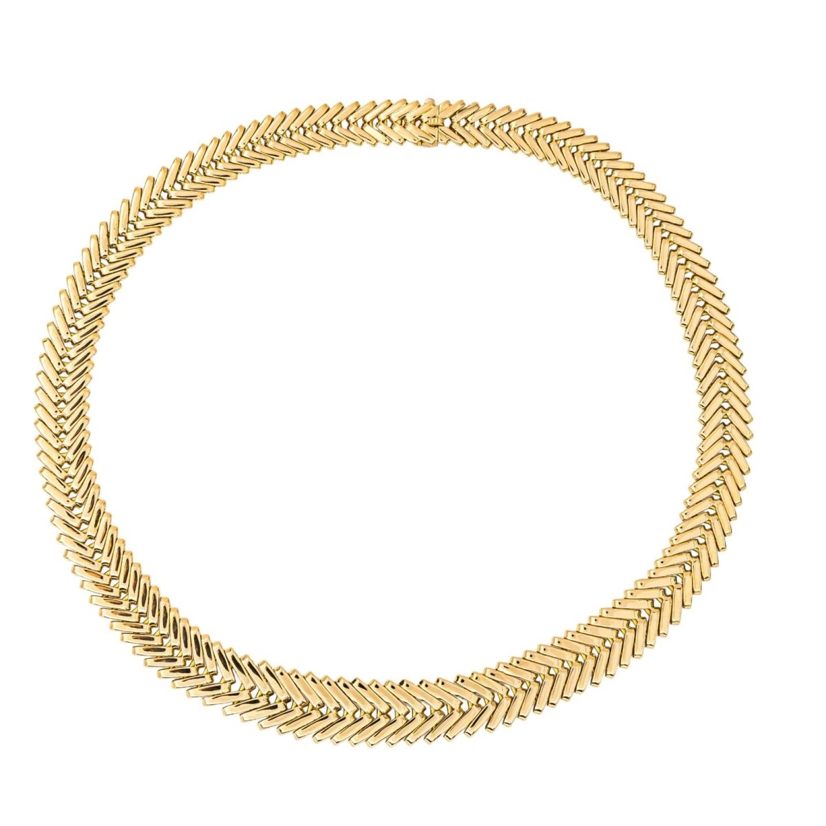 Collier Maille VAN CLEEF & ARPELS. et GEORGES L'ENFANT en or jaune - Castafiore