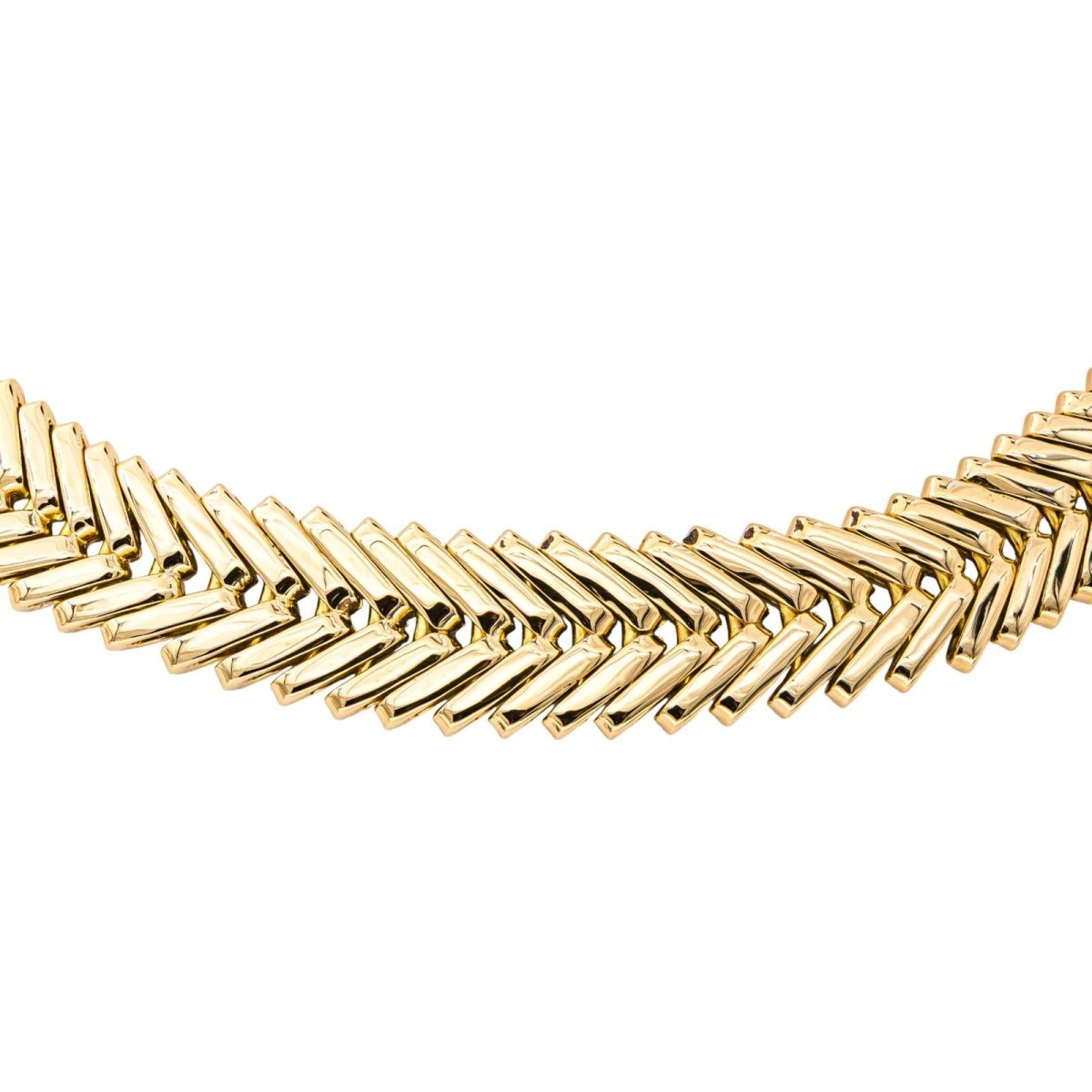Collier Maille VAN CLEEF & ARPELS. et GEORGES L'ENFANT en or jaune - Castafiore