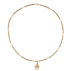 Collier MASAI Pendentif gravé en or jaune - Castafiore