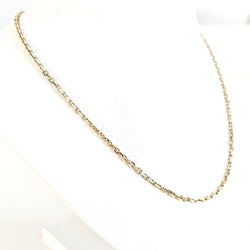 Collier Matinée en or jaune 18 carats maille type forçat diamant - 55 centimètres - Castafiore