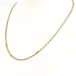 Collier Matinée en or jaune 18 carats maille type forçat diamant - 55 centimètres - Castafiore