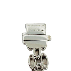 Collier MAUBOUSSIN en or blanc maille plate - Castafiore