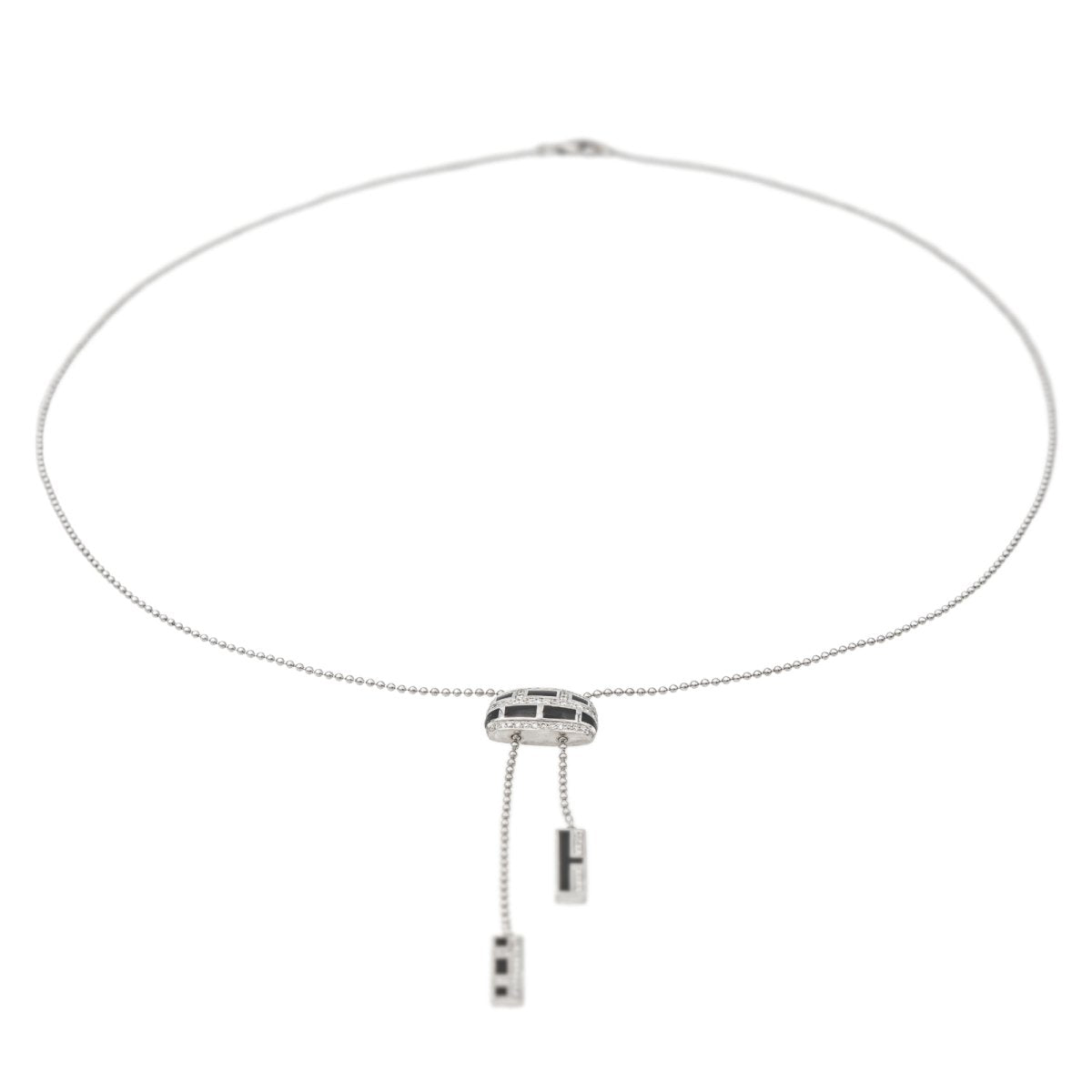 Collier MAUBOUSSIN "Le vice et la vertu" en or blanc et diamants - Castafiore