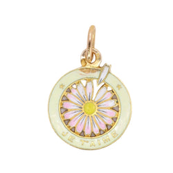 Collier Médaille en or jaune et émail - Castafiore