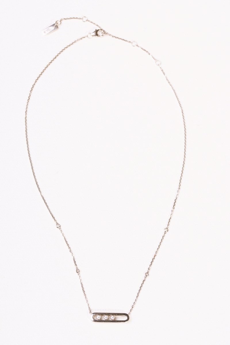 Collier MESSIKA "Baby Move" diamants en or blanc - Castafiore