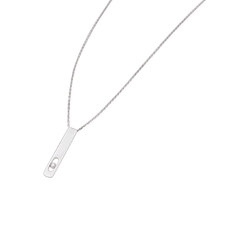 Collier MESSIkA, "My First Diamond", or blanc, et diamant - Castafiore