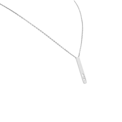 Collier MESSIkA, "My First Diamond", or blanc, et diamant - Castafiore
