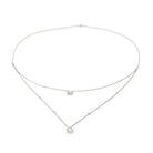 Collier Messika My twin Or blanc Diamant - Castafiore