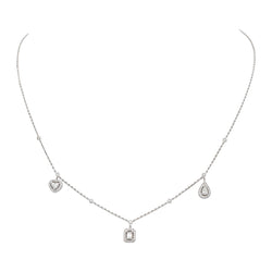 Collier MESSIKA "Trio My Twin" en or blanc et diamants - Castafiore