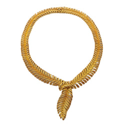 Collier Négligé BOUCHERON "Plume" en or jaune - Castafiore