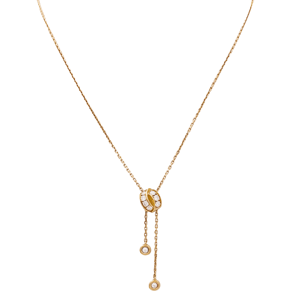 Collier Négligé CHAUMET "Lien Séduction" en or rose et diamants - Castafiore