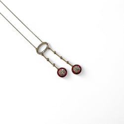 Collier négligé diamants et rubis - Castafiore