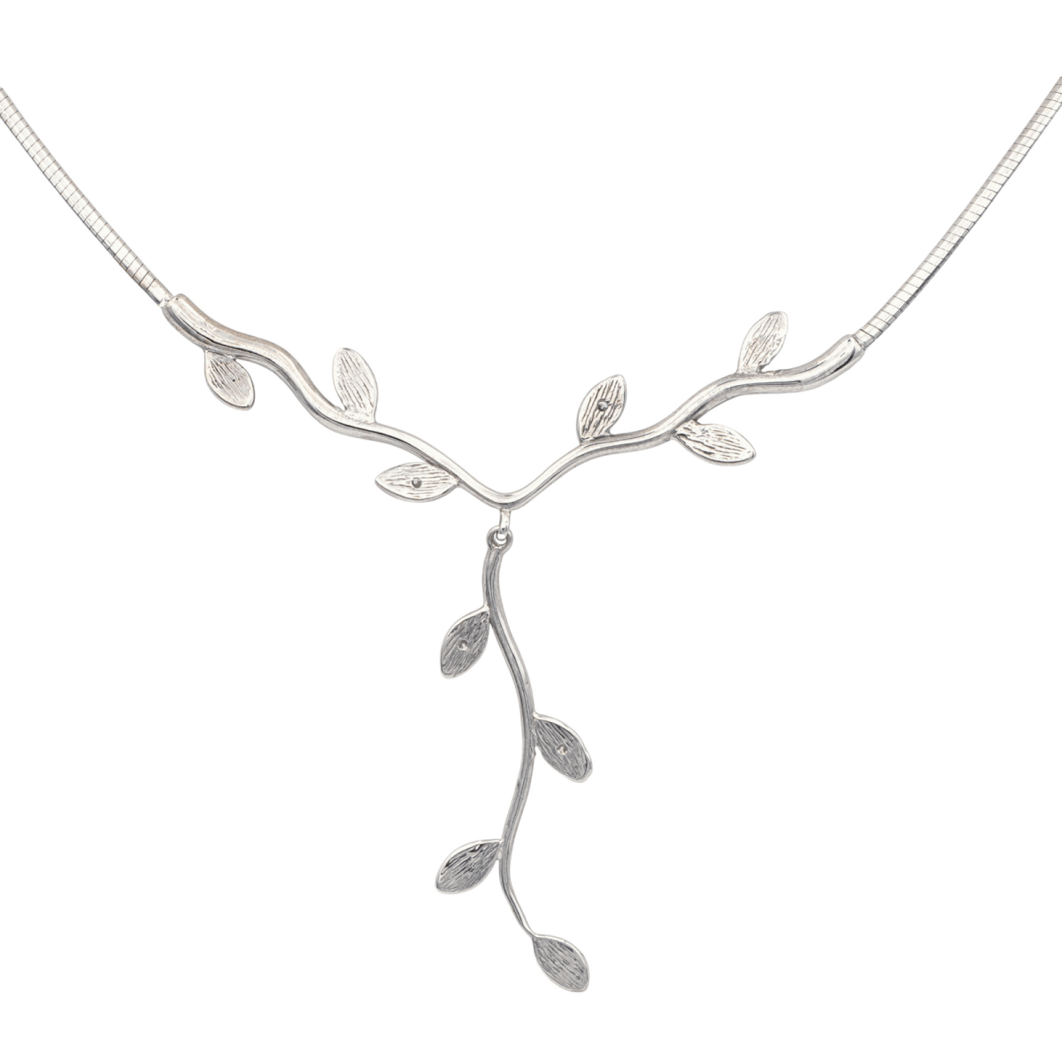 Collier Négligé en or blanc et diamants - Castafiore