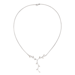 Collier Négligé en or blanc et diamants - Castafiore