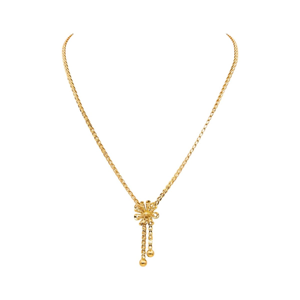 Necklace  Neglected Yellow gold