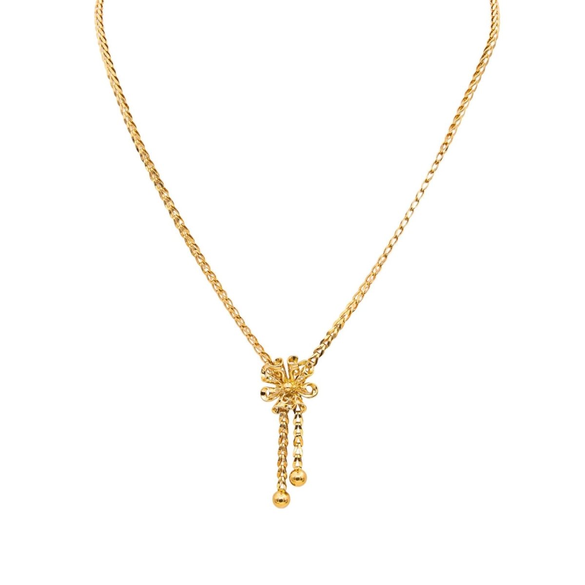 Necklace  Neglected Yellow gold