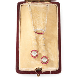 Collier Négligé en or jaune, or blanc, rubis et diamants - Castafiore