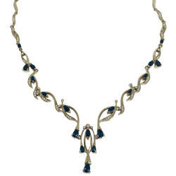 Collier Négligé en or rose, saphirs et diamants - Castafiore