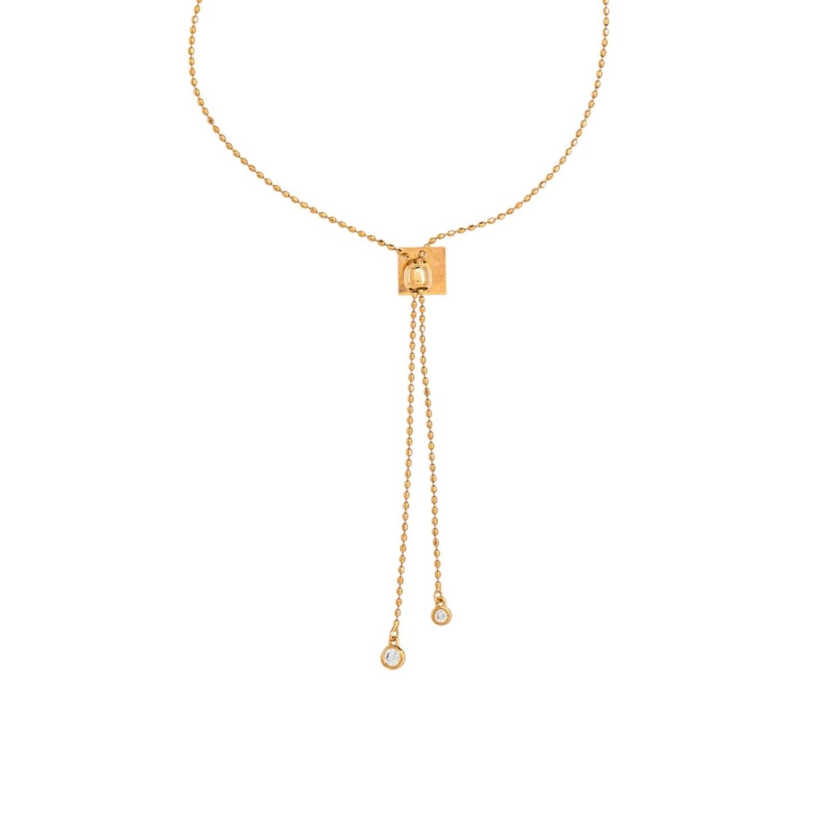 Collier Négligé GINETTE NY en or rose et diamants - Castafiore