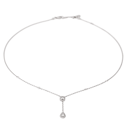 Collier Négligé MESSIKA "My Twin" en or blanc et diamants - Castafiore