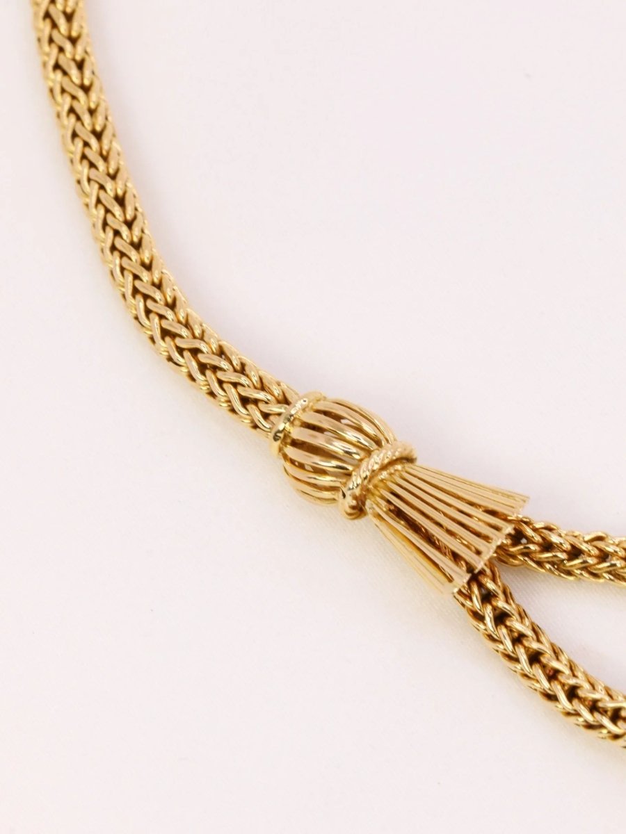 Collier noeud vintage or jaune - Castafiore