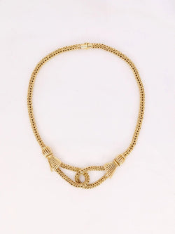 Collier noeud vintage or jaune - Castafiore