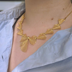 Collier nœuds en or jaune - Castafiore