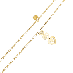 Necklace O.J. Perrin, "Cœur Légende", yellow gold.