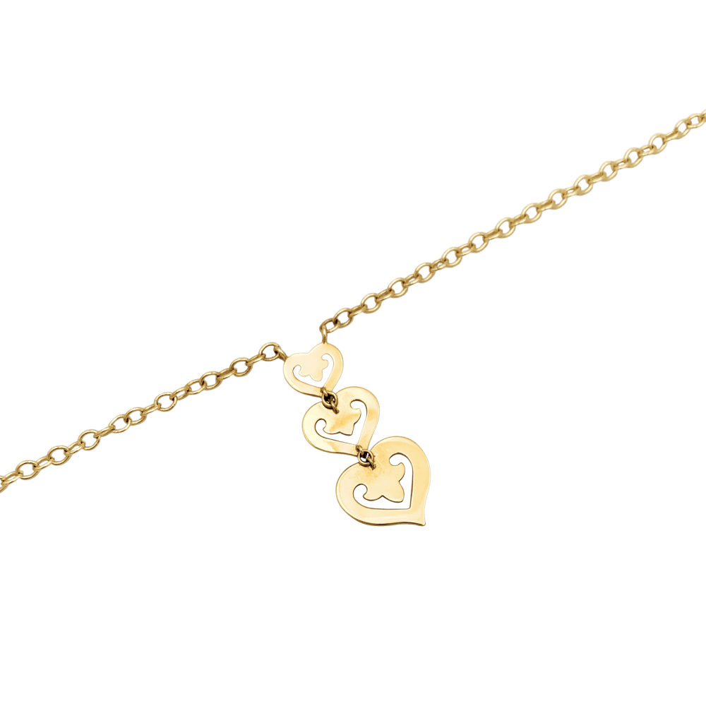 Necklace O.J. Perrin, "Cœur Légende", yellow gold.