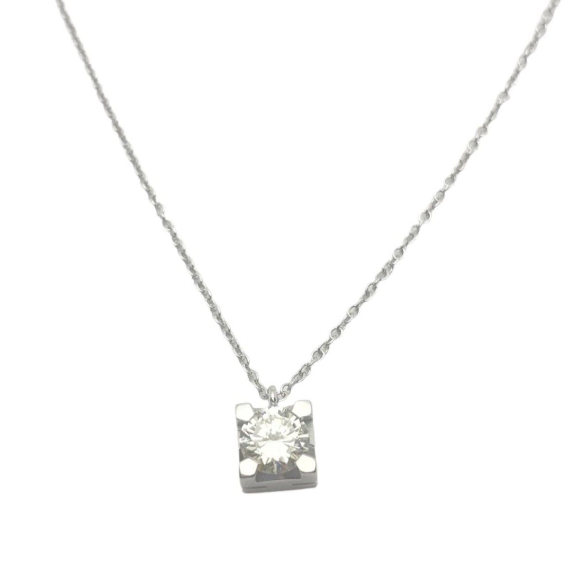 Collier or 18KT diamant naturel 0,81 certifié IGI - Castafiore