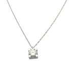 Collier or 18KT diamant naturel 0,81 certifié IGI - Castafiore