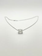 Collier or 18KT diamant naturel 0,81 certifié IGI - Castafiore