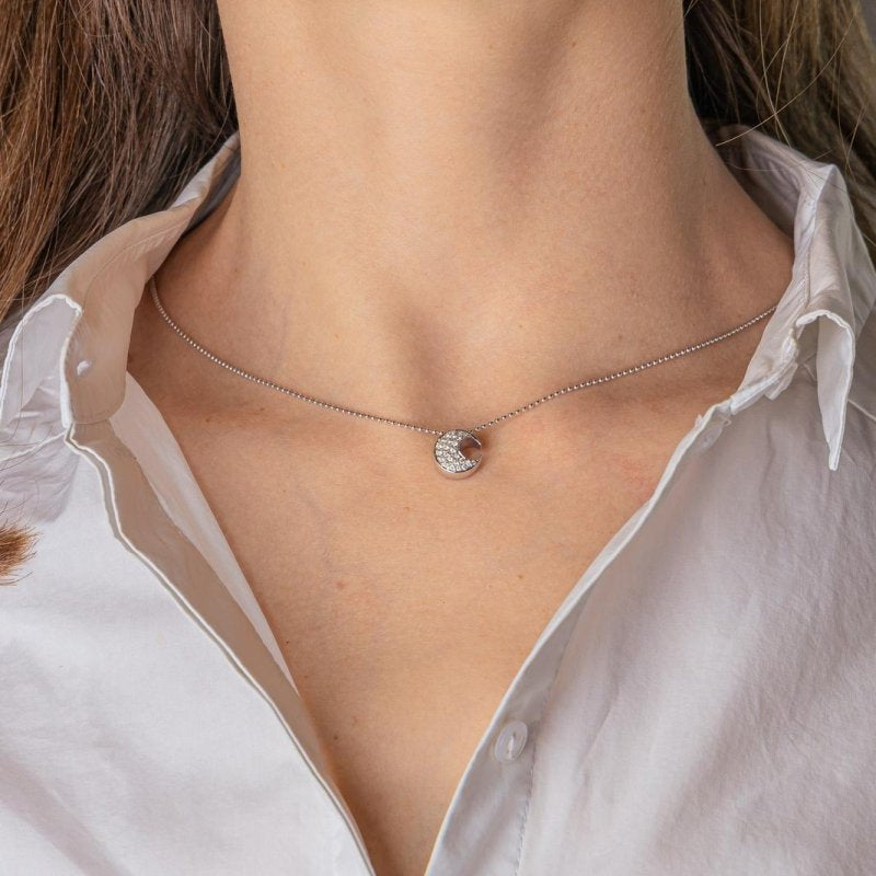 Collier Or blanc Diamant - Castafiore